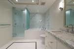 Immaculate Bathroom Finishes at 667 Howe Street, Vancouver West